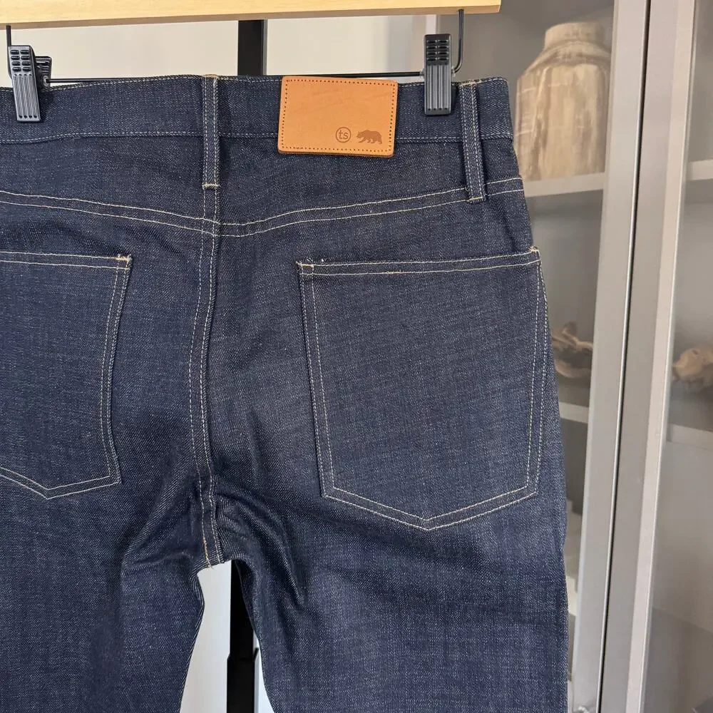 Taylor Stitch The Slim Organic Selvage Jeans 28 NEW Natural Indigo Dark Denim